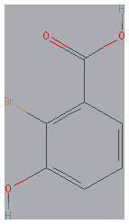 Chemical structure of 2-Bromo-3-hydroxybenzoic acid