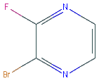 Chemical structure of 2-Bromo-3-fluoropyrazine