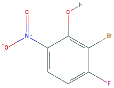 Chemical structure of 2-Bromo-3-fluoro-6-nitrophenol
