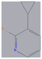 Chemical structure of 2-Bromo-3-cyclopropylpyridine
