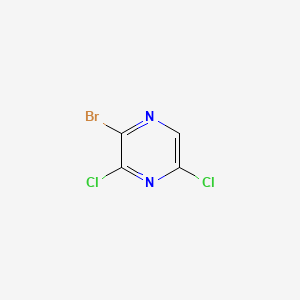 Chemical structure of 2-Bromo-3·5-dichloropyrazine