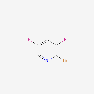 Chemical structure of 2-bromo-3,5-difluoropyridine