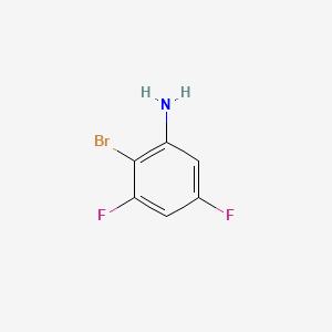 Chemical structure of 2-Bromo-3,5-difluoroaniline