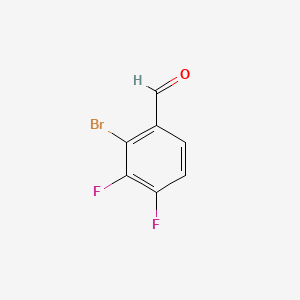 Chemical structure of 2-Bromo-3,4-difluorobenzaldehyde