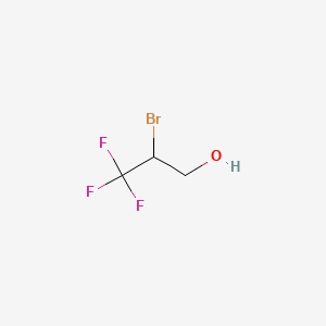 Chemical structure of 2-Bromo-3,3,3-trifluoropropan-1-ol