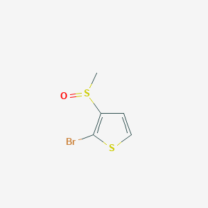 Chemical structure of 2-bromo-3-(methylsulfinyl)thiophene