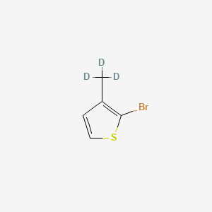 Chemical structure of 2-Bromo-3-methylthiophene-d3