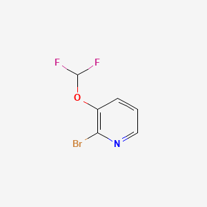 Chemical structure of 2-Bromo-3-(difluoromethoxy)pyridine