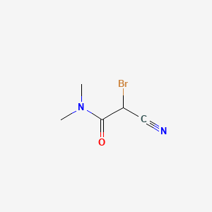 Chemical structure of 2-Bromo-2-cyano-N,N-dimethylacetamide