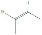 Chemical structure of 2-Bromo-2-butene