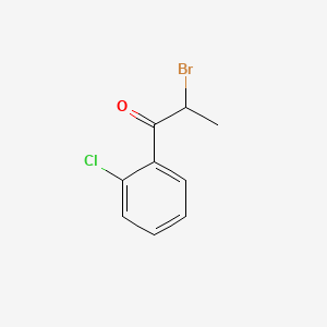 Chemical structure of 2-Bromo-2’-chloropropiophenone