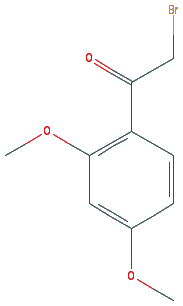 Chemical structure of 2-Bromo-2',4'-dimethoxyacetophenone