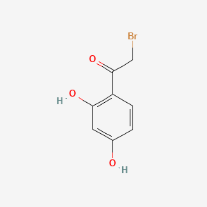 Chemical structure of 2-Bromo-2',4'-dihydroxyacetophenone