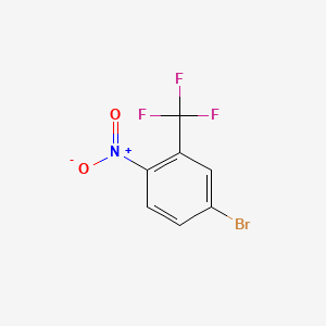 Chemical structure of 2-Bromo-1-nitro-3-(trifluoromethyl)benzene