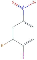 Chemical structure of 2-Bromo-1-Iodo-4-Nitrobenzene