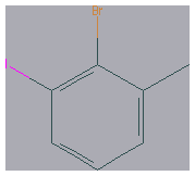 Chemical structure of 2-Bromo-1-iodo-3-methylbenzene