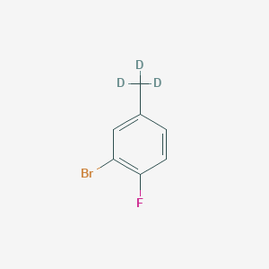 Chemical structure of 5-(Methyl-d3)-2-fluorobromobenzene