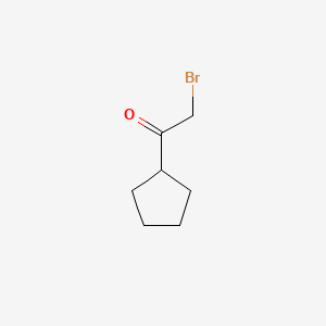 Chemical structure of 2-Bromo-1-cyclopentylethanone