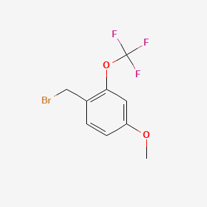 Chemical structure of 2-Bromo-1,5-dimethoxy-3-(trifluoromethyl)benzene