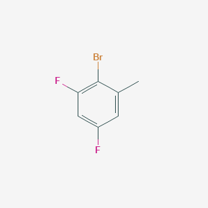 Chemical structure of 2-Bromo-1,5-difluoro-3-methylbenzene