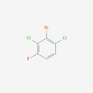 Chemical structure of 2-Bromo-1,3-dichloro-4-fluorobenzene