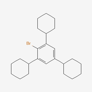 Chemical structure of 1,3,5-Tricyclohexylbromobenzene