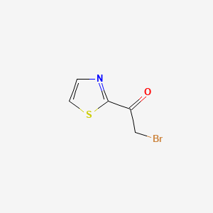 Chemical structure of 2-bromo-1-(thiazol-2-yl)ethanone