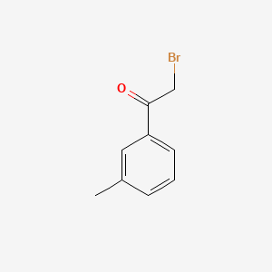 Chemical structure of 2-Bromo-1-(m-tolyl)ethanone