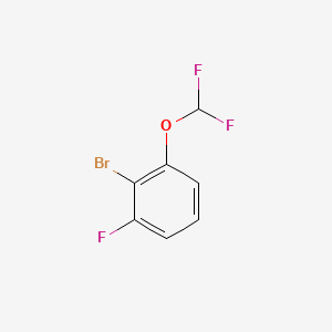 Chemical structure of 2-Bromo-1-(Difluoromethoxy)-3-Fluorobenzene