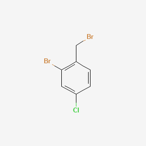 Chemical structure of 2-Bromo-1-(bromomethyl)-4-chlorobenzene