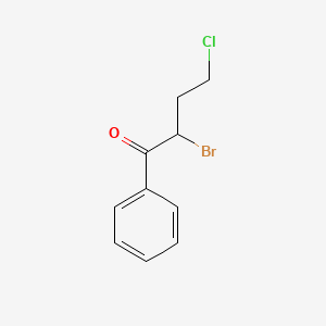 Chemical structure of 2-Bromo-4-chloro-1-phenylbutan-1-one