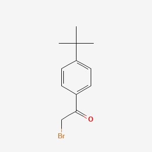 Chemical structure of 2-Bromo-1-(4-(tert-butyl)phenyl)ethanone