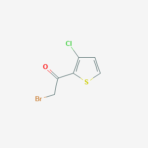 Chemical structure of 2-Bromo-1-(3-chloro-2-thienyl)-1-ethanone