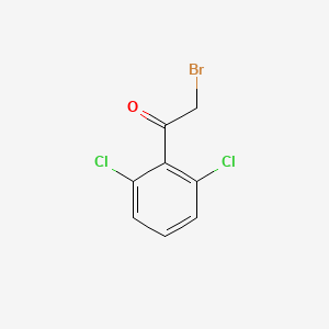 Chemical structure of 2-Bromo-1-(2,6-dichlorophenyl)ethanone