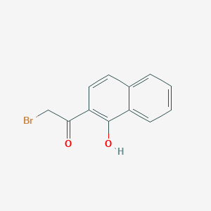 Chemical structure of 2-Bromo-1-(1-hydroxynaphthalen-2-yl)ethanone