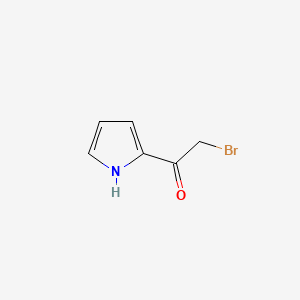 Chemical structure of 2-Bromo-1-(1H-pyrrol-2-yl)ethanone