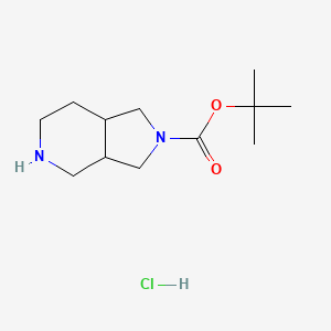 Chemical structure of 2-Boc-octahydro-1H-pyrrolo[3,4-c]pyridine Hydrochloride