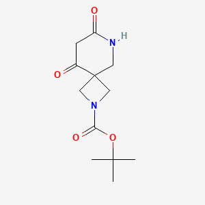 Chemical structure of 2-Boc-7,9-dioxo-2,6-diazaspiro[3.5]nonane
