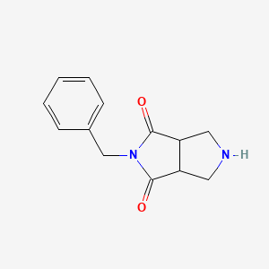 Chemical structure of 2-Benzyltetrahydropyrrolo[3,4-c]pyrrole-1,3-dione