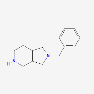 Chemical structure of 2-Benzyl-octahydro-pyrrolo[3,4-c]pyridine