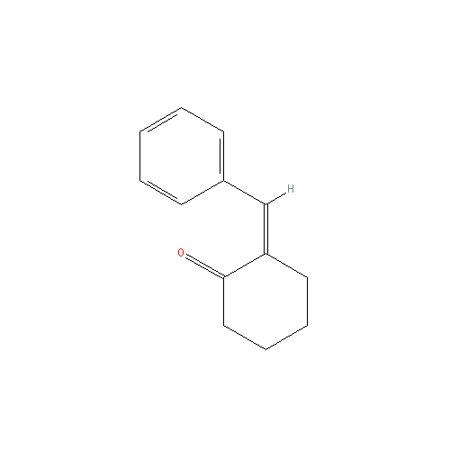 Chemical structure of 2-Benzylidenecyclohexanone
