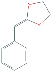 Chemical structure of 2-benzylidene-1,3-dioxolane