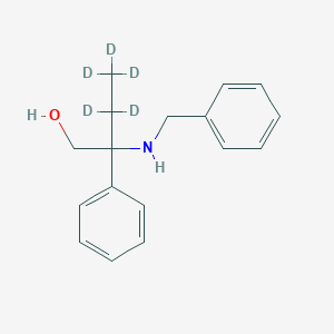 Chemical structure of 2-Benzylamino-2-phenylbutanol-d5