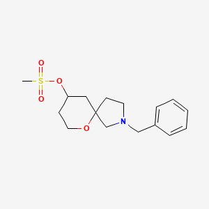 Chemical structure of 2-benzyl-6-oxa-2-azaspiro[4.5]decan-9-yl methanesulfonate