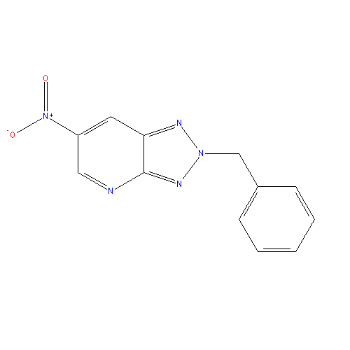 Chemical structure of 2-benzyl-6-nitro-[1,2,4]triazolo[1,5-a]pyridine