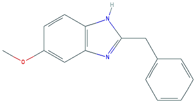 Chemical structure of 2-Benzyl-5-methoxy-1H-benzo[d]imidazole