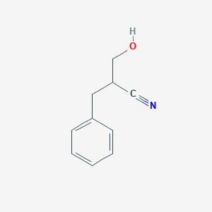 Chemical structure of 2-Benzyl-3-hydroxypropanenitrile