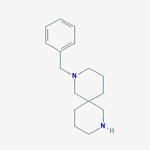 Chemical structure of 2-benzyl-2,8-diazaspiro[5.5]undecane