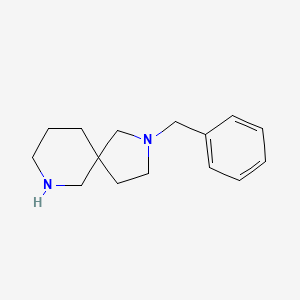 Chemical structure of 2-Benzyl-2,7-diazaspiro[4.5]decane