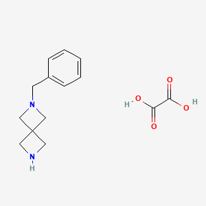 Chemical structure of 2-Benzyl-2,6-diazaspiro[3.3]heptane oxalate